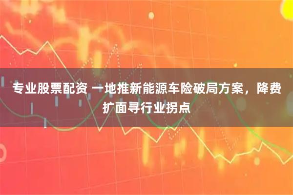 专业股票配资 一地推新能源车险破局方案，降费扩面寻行业拐点